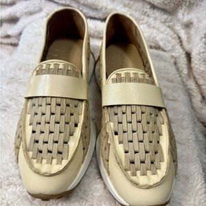 Stylish Cream and Tan Loafers